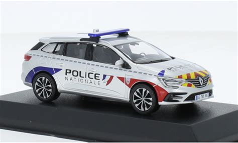 Miniature Renault Megane Norev Sport Tourer Police Nationale Crs