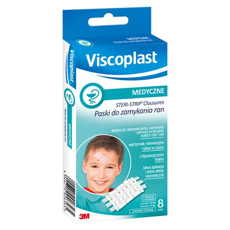 Viscoplast Steri Strip paski do zamykania ran białe 8 szt Dr Max