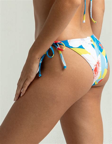 Roxy She Just Shine Moderate Bikini Bottoms Blue Combo Tillys