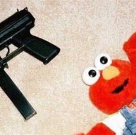 Elmo With A Gun Meme