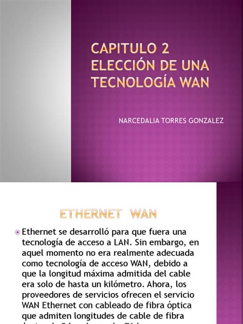 Elección De Una Tecnología Wan Pdf