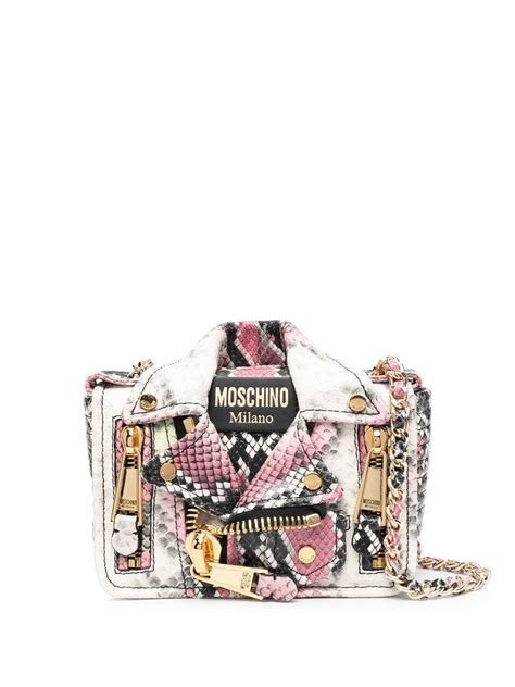 Moschino Leather Jacket Crossbody Bag Farfetch