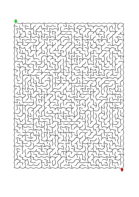 100 Challenging Mazes For Kids Up To 9 Years Old Printable Labyrinth