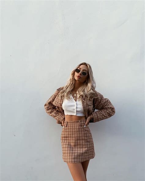 Top Imagen Checkered Skirt Outfit Ideas Abzlocal Mx