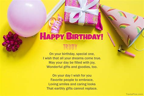 Happy Birthday Trudy Pictures Congratulations