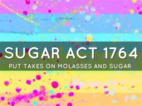 Sugar Act Revolutionary War