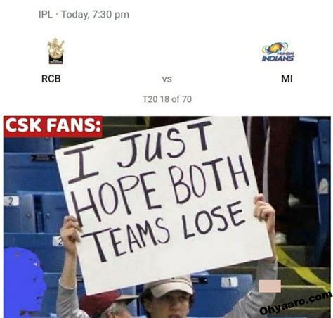 Funny CSK Fans Memes Images - Trending IPL Memes