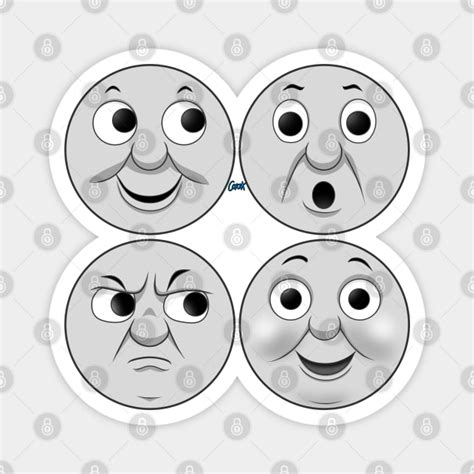 Faces of Percy the Small Engine - Thomas And Friends - Magnet | TeePublic