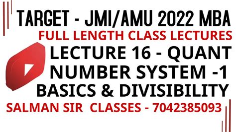 Number System Amu Jmi Mba Types Of Numbers Divisibility Rules