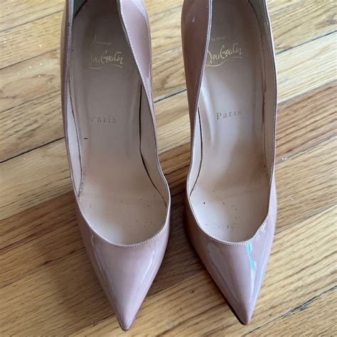 Christian Louboutin So Kate Nude Patent Leather Pump Gem