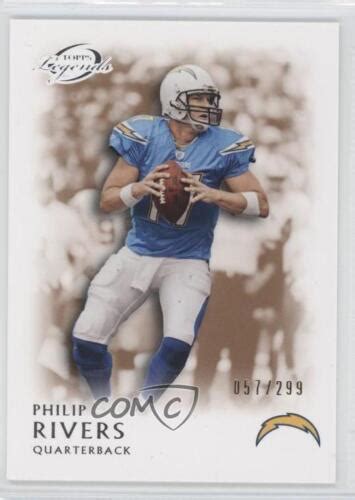 Topps Gridiron Legends Bronze Philip Rivers Ebay