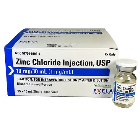 Zinc Chloride Injection Immune Support And Healing Aid — Mountainside