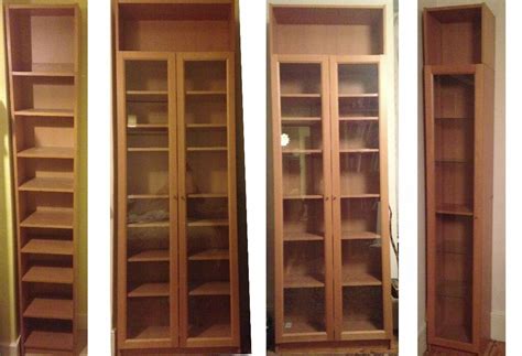 Set Of Ikea Billy Oxberg Glass Fronted Bookcases Birch Veneer In Westcliff On Sea Essex Gumtree