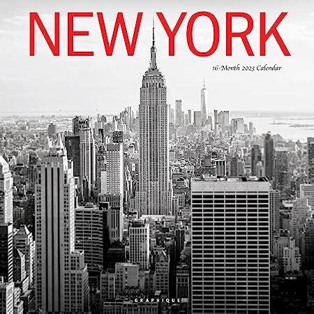 Graphique Calendario De Pared 2024 New York Glitz 12 X 12 Pulgadas