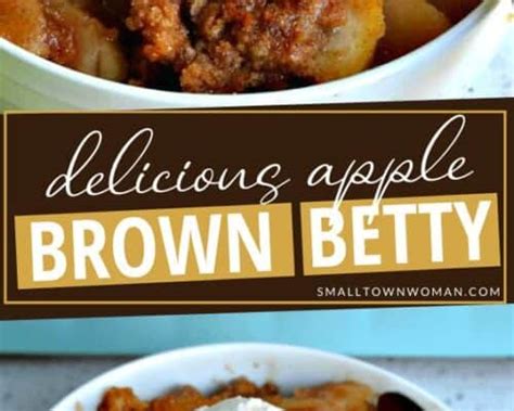 Apple Brown Betty Small Town Woman