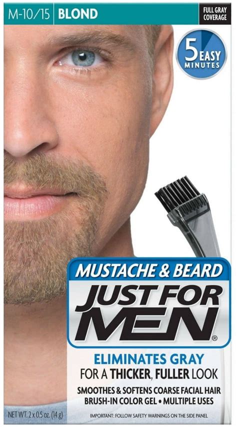 Just For Men Mustache Beard Brush In Color Gel Blond M