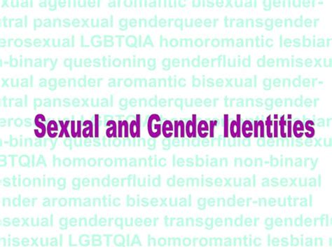 Gender Identity And Sexual Orientation Ppt