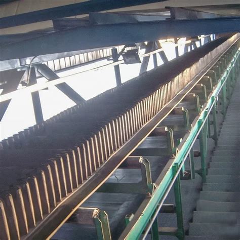 Coal Mining Rubber Sidewall Cleated Rubber Conveyor Belt For Coal