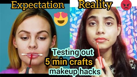 Testing Out Viral Makeup Hacks By 5min Craft Puja Ghosh Youtube