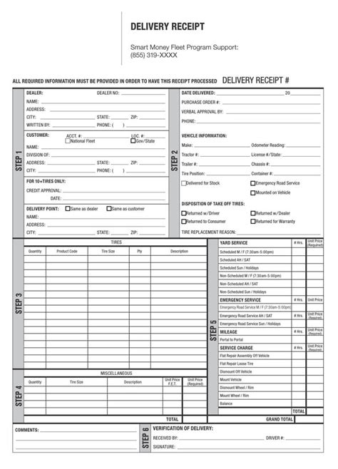 10 Free Delivery Receipt Templates Word Pdf