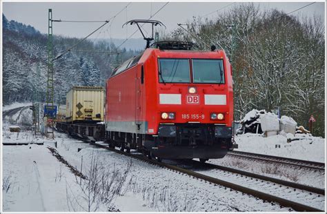 Mit Einen Containerzug In Vollmerz Zu Sehen Am