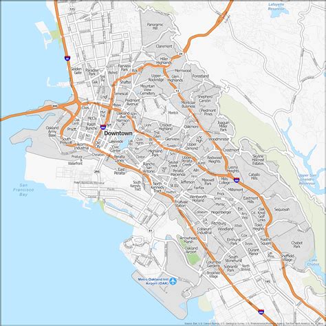 Oakland California Neighborhood Map - Fredi Jo-Anne