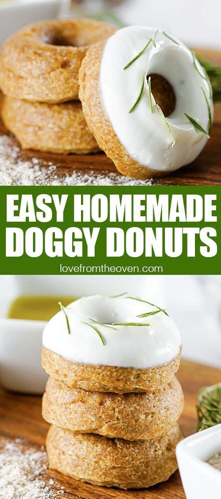 Easy Doggy Donuts Dog Cookie Recipes Easy Dog Treat Recipes Dog