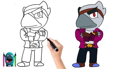 Remodel Crow Çizimi How To Draw Brawl Stars