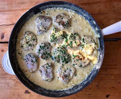 Pork With Creme Fraiche And Mustard