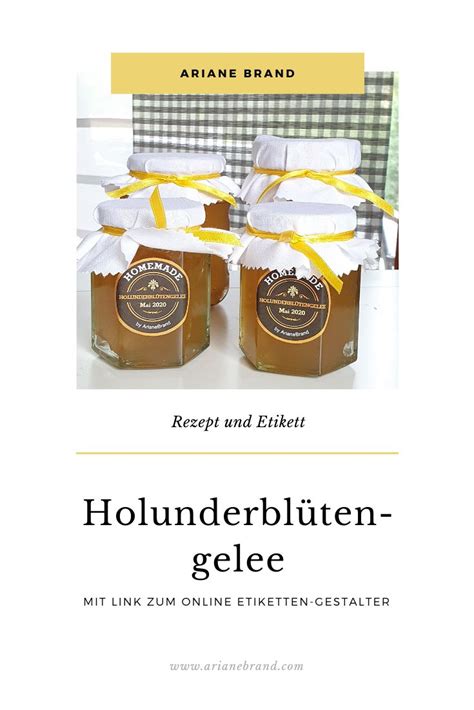 Holunderbl Tengelee Rezept Und Link Zum Online Etikettengestalter