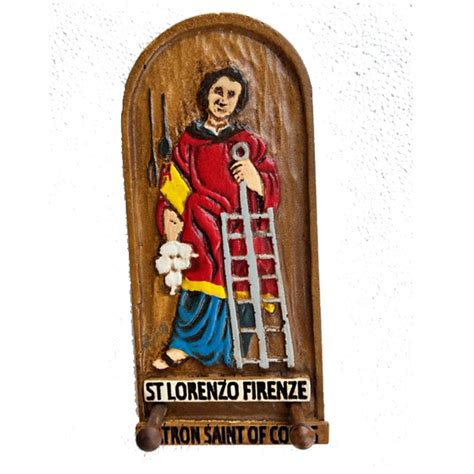 Patron Saint Of Cooking Saint Lorenzo Kitchen Wall Decor Etsy Uk