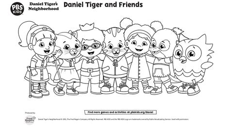 Daniel Tigers Neighborhood Coloring Sheets Parent Coloring Pages