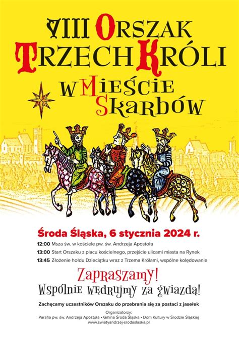 Zapraszamy na VIII Orszak Trzech Króli 6 stycznia 2024 r