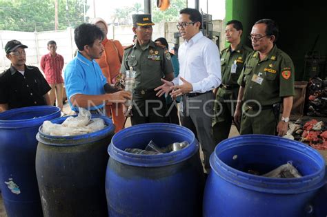 Peresmian Bank Sampah Antara Foto