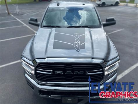 Fits Ram 2500 And 1500 Hood Decals Vinyl Graphics 3m Stripes Stickers