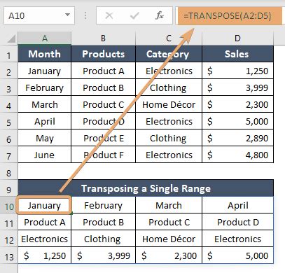 How To Use TRANSPOSE Function In Excel 2 Examples