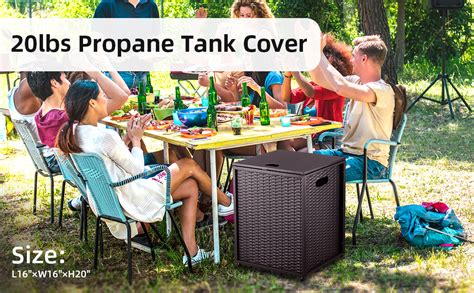 Propane Tank Cover Table Storage For 20 Lbs Propane Tank 16 Inch Hideaway Table