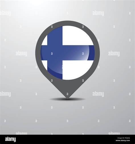 Finland Map Pin Stock Vector Image And Art Alamy