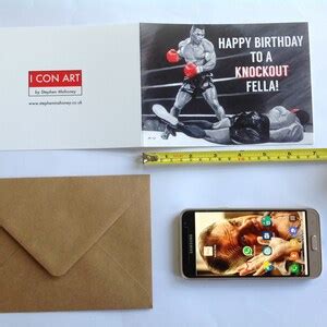 MIKE TYSON Birthday Card Boxing Birthday Card Birthday - Etsy