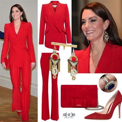 The Princess Of Wales Chose A Red Power Suit For Shaping Us Pre Launch