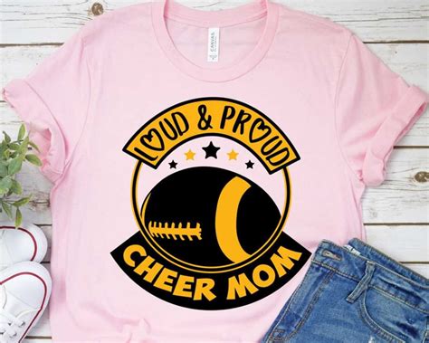 Loud And Proud Cheer Mom Svg Cheer Svg Mom Svg Football Svg Svg Files For Silhouette Decals