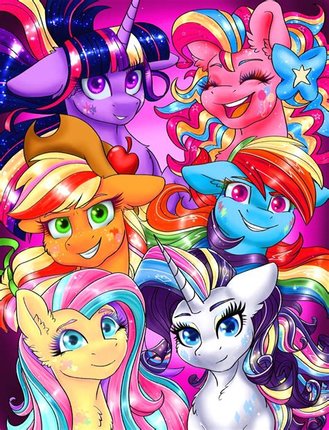 Safe Artist Tillie Tmb Applejack Fluttershy Pinkie Pie