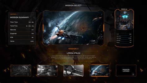 Game Menu Redesign On Behance Menu Design Game Ui Game Ui Design