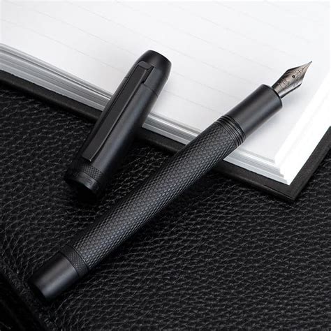 Ledos Jinhao 92 Star Series Full Black Metal Body Fountain Pen Medium