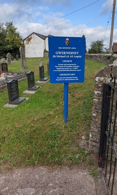 Gwernesney Church Nameboard Jaggery Cc By Sa Geograph