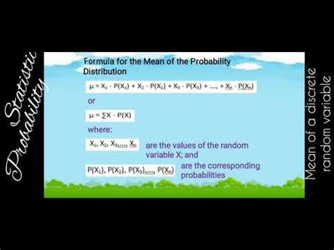 Statistics And Probability Mean Of A Discrete Random Variable Q3 W2