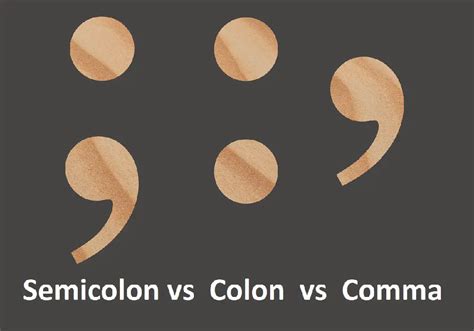 Difference Between Semicolon Colon And Comma Difference Camp