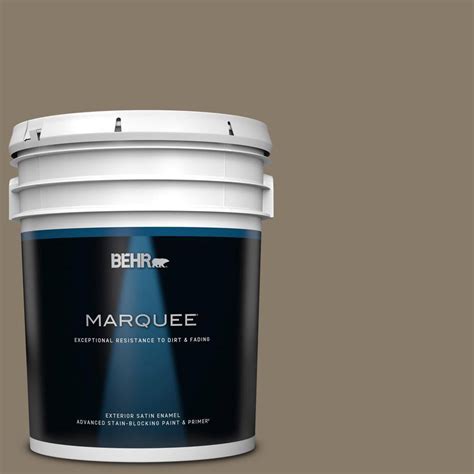 Behr Marquee Gal Ppu Native Soil Satin Enamel Exterior Paint