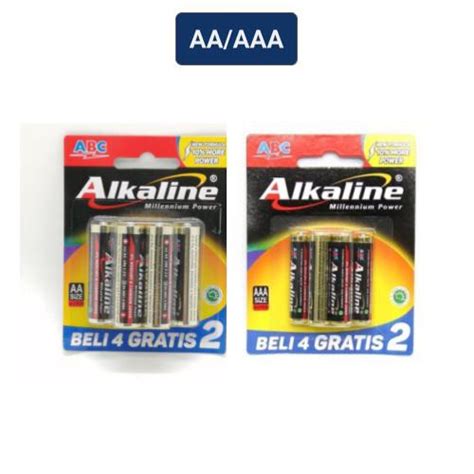 Jual Abc Alkaline Baterai Aa A Aaa A Isi Isi Pcs