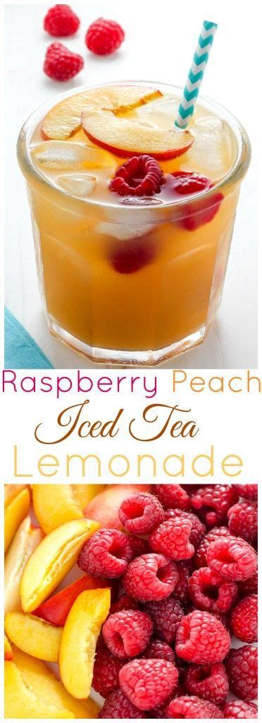 Raspberry Peach Iced Tea Lemonade Baker By Nature Tea Recipes